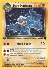 Dark Machamp - 10/82 - Holo Rare - 1st Edition